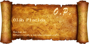 Oláh Placida névjegykártya